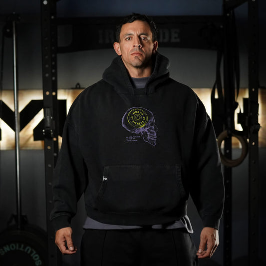 Premium Boxy Fit Hoddie ONIX RX ON YOUR MIND - Acid Black