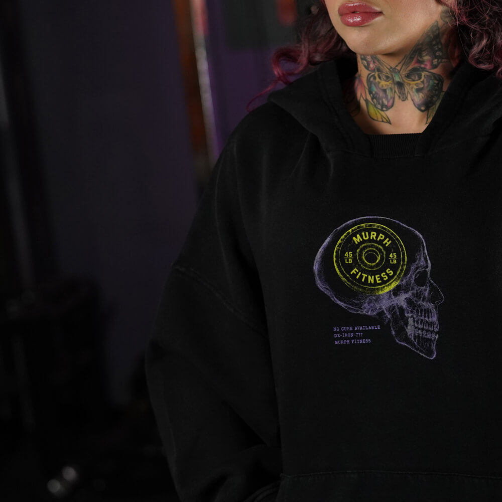 Premium Boxy Fit Hoddie ONIX RX ON YOUR MIND - Acid Black