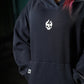 Premium Boxy Fit Hoddie ONIX Skull logo - Acid Blue