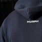 Premium Boxy Fit Hoddie ONIX Skull logo - Acid Blue