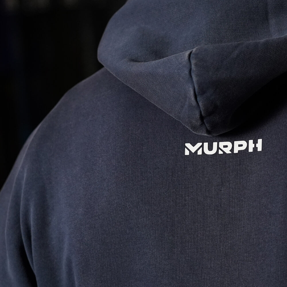 Premium Boxy Fit Hoddie ONIX Skull logo - Acid Blue