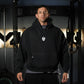 Premium Boxy Fit Hoddie ONIX Skull Logo - Acid Black