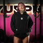 Premium Boxy Fit Hoddie ONIX Skull Logo - Acid Black