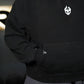 Premium Boxy Fit Hoddie ONIX Skull Logo - Acid Black