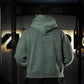 Premium Boxy Fit Hoddie ONIX Skull logo - Acid Green