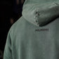 Premium Boxy Fit Hoddie ONIX Skull logo - Acid Green