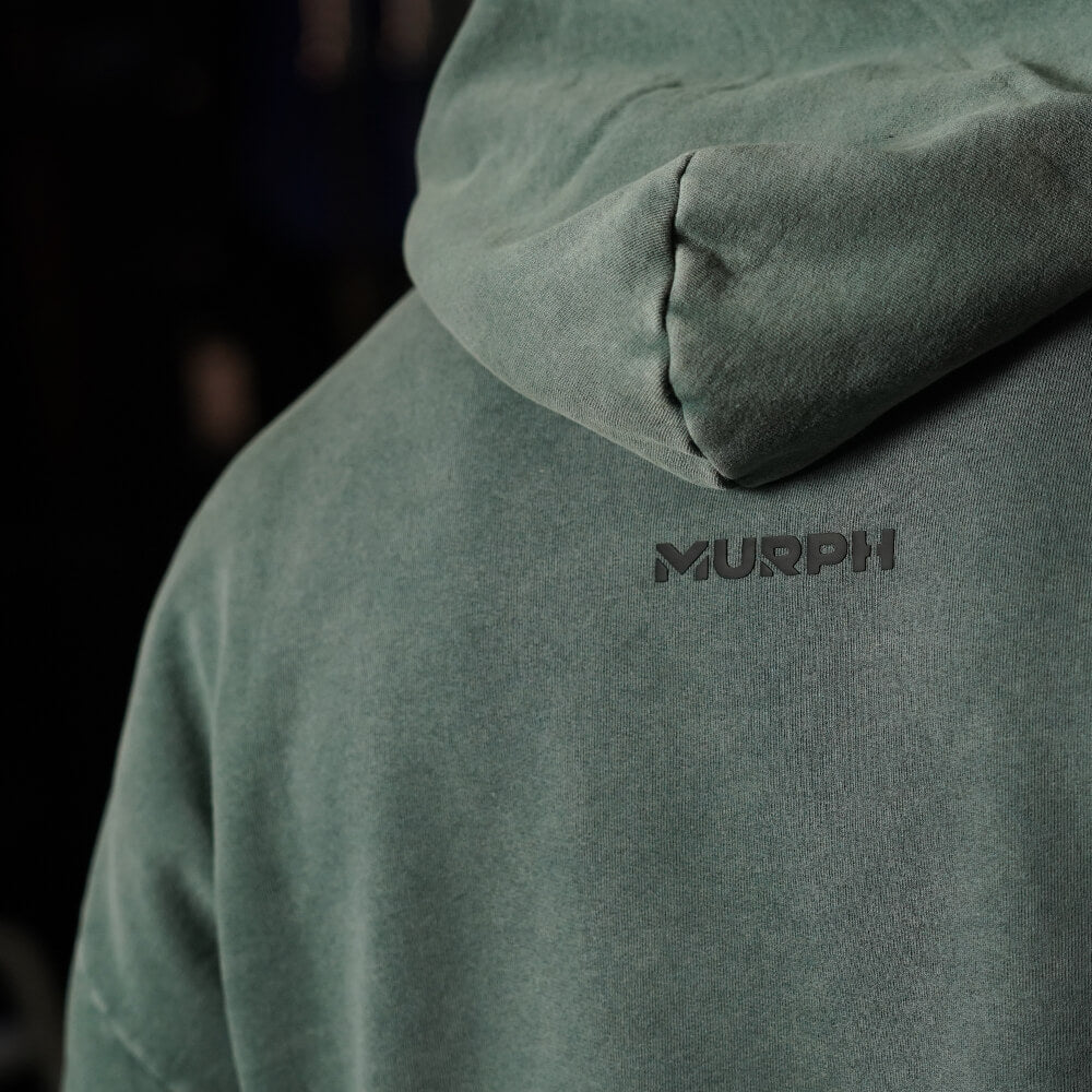 Premium Boxy Fit Hoddie ONIX Skull logo - Acid Green