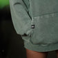 Premium Boxy Fit Hoddie ONIX Skull logo - Acid Green
