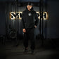 Premium Oversize Hoddie Skull Logo - Black
