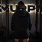 Premium Oversize Hoddie Skull Logo - Black