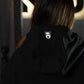 Premium Oversize Hoddie Skull Logo - Black