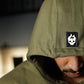 Premium Oversize Hoddie Skull Logo - Tactical Green