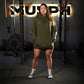 Premium Oversize Hoddie Skull Logo - Tactical Green