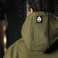 Premium Oversize Hoddie Skull Logo - Tactical Green