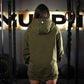 Premium Oversize Hoddie Skull Logo - Tactical Green