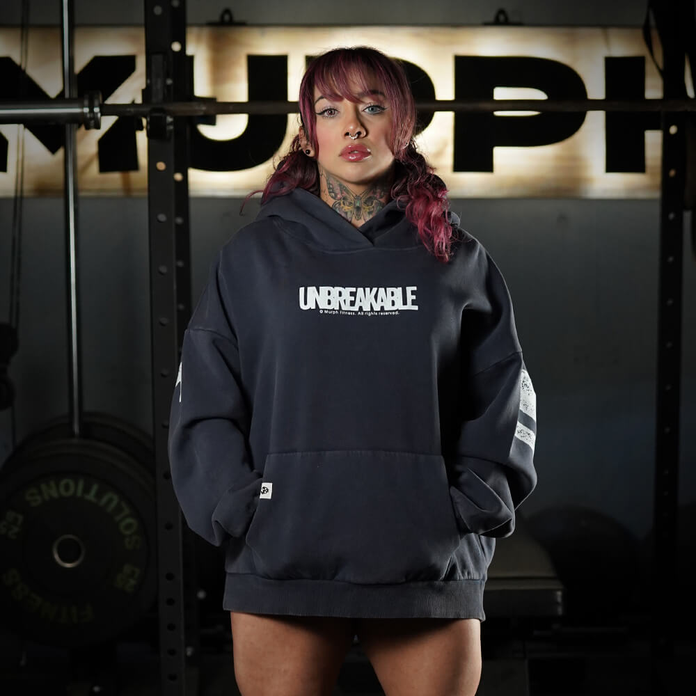 Premium Boxy Fit Hoddie ONIX UNBREAKABLE - Acid Blue