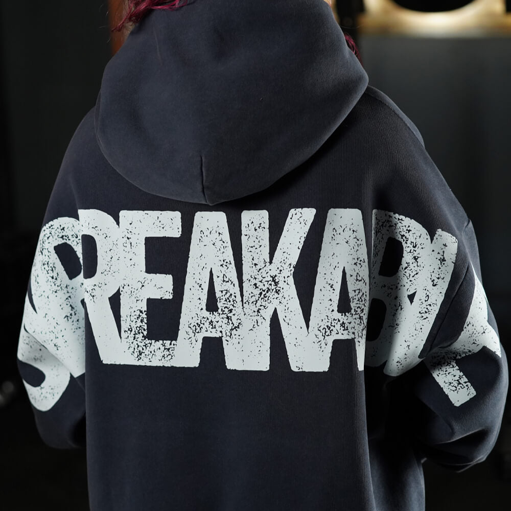 Premium Boxy Fit Hoddie ONIX UNBREAKABLE - Acid Blue