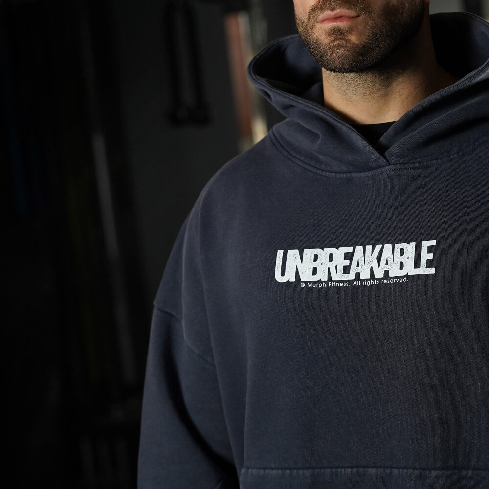 Premium Boxy Fit Hoddie ONIX UNBREAKABLE - Acid Blue