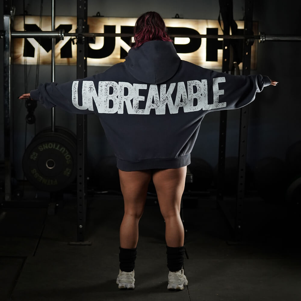 Premium Boxy Fit Hoddie ONIX UNBREAKABLE - Acid Blue