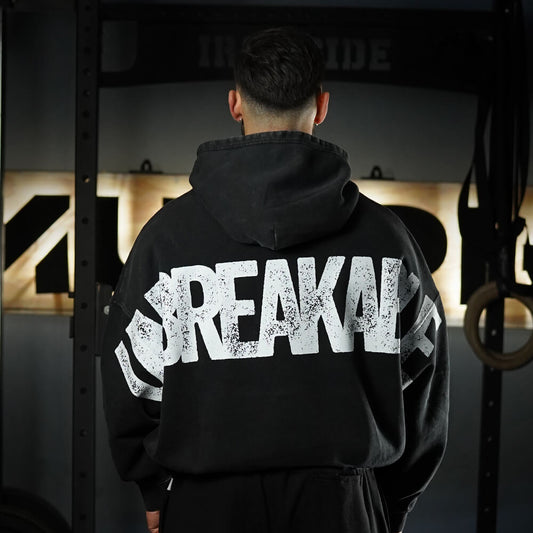 Premium Boxy Fit Hoddie ONIX UNBREAKABLE - Acid Black