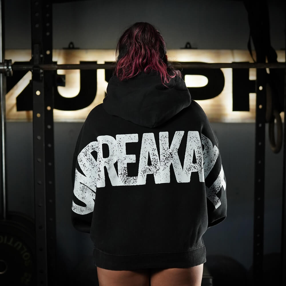 Premium Boxy Fit Hoddie ONIX UNBREAKABLE - Acid Black