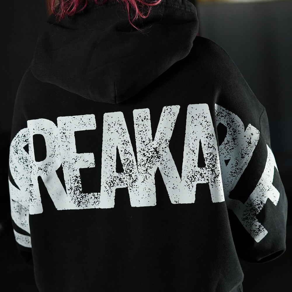 Premium Boxy Fit Hoddie ONIX UNBREAKABLE - Acid Black