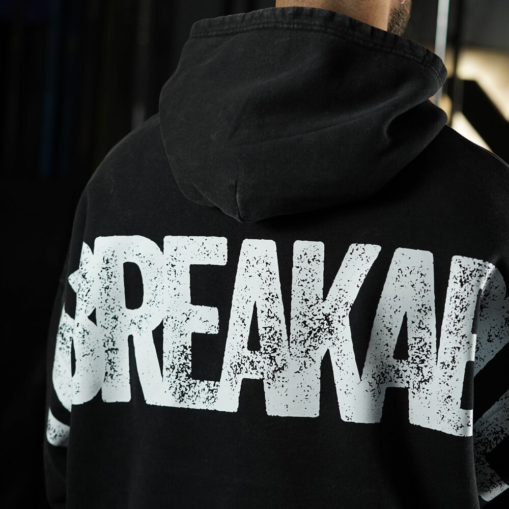 Premium Boxy Fit Hoddie ONIX UNBREAKABLE - Acid Black
