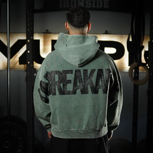 Premium Boxy Fit Hoddie ONIX UNBREAKABLE - Acid Green