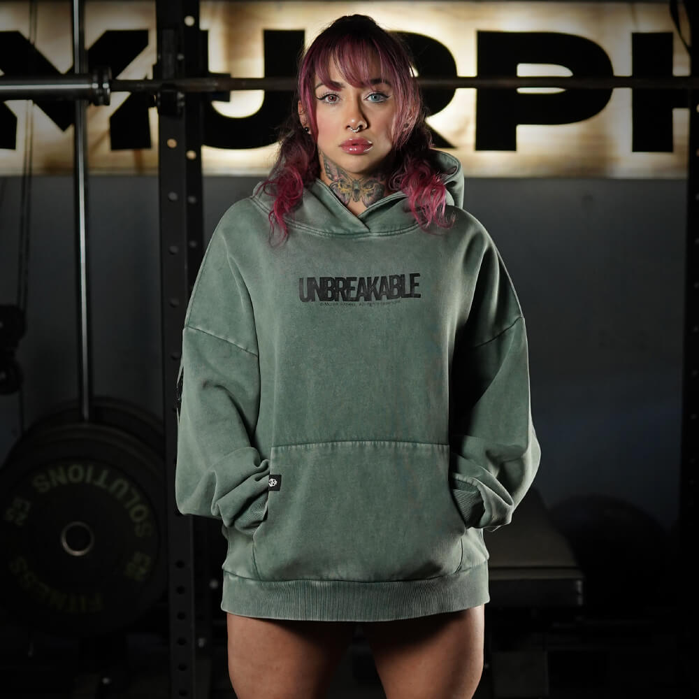 Premium Boxy Fit Hoddie ONIX UNBREAKABLE - Acid Green