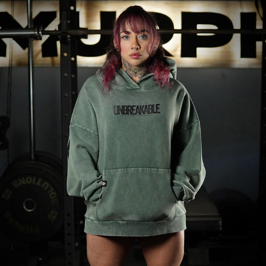Premium Boxy Fit Hoddie ONIX UNBREAKABLE - Acid Green