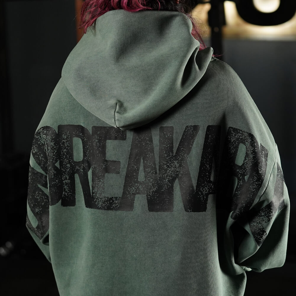 Premium Boxy Fit Hoddie ONIX UNBREAKABLE - Acid Green