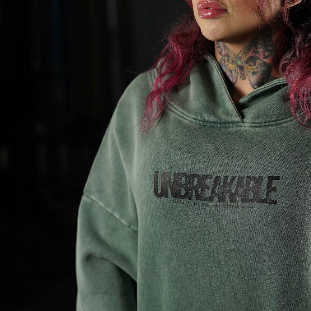 Premium Boxy Fit Hoddie ONIX UNBREAKABLE - Acid Green