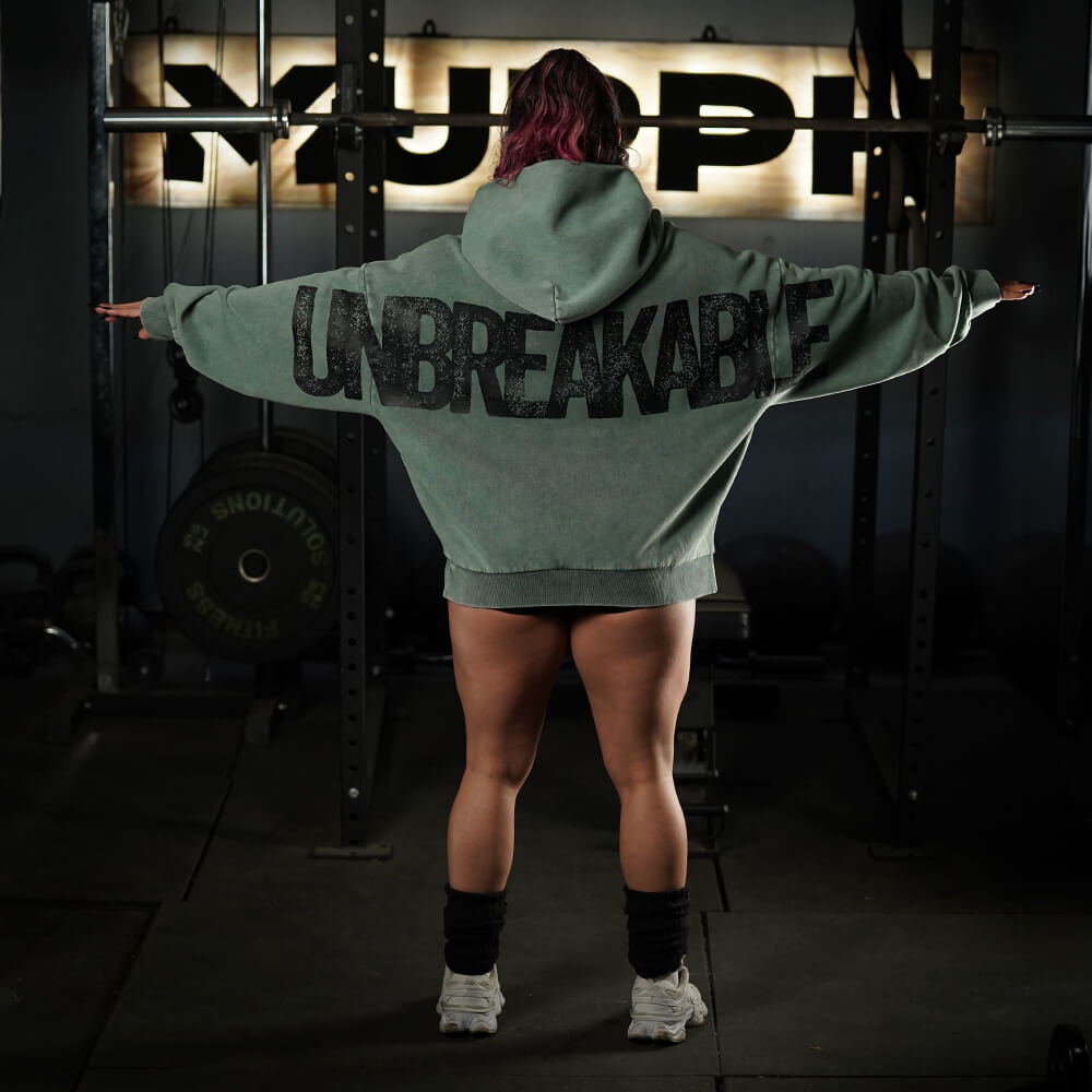 Premium Boxy Fit Hoddie ONIX UNBREAKABLE - Acid Green