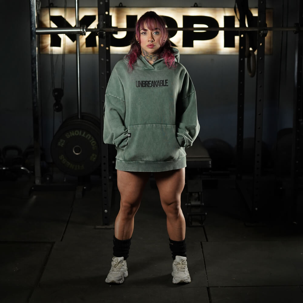Premium Boxy Fit Hoddie ONIX UNBREAKABLE - Acid Green