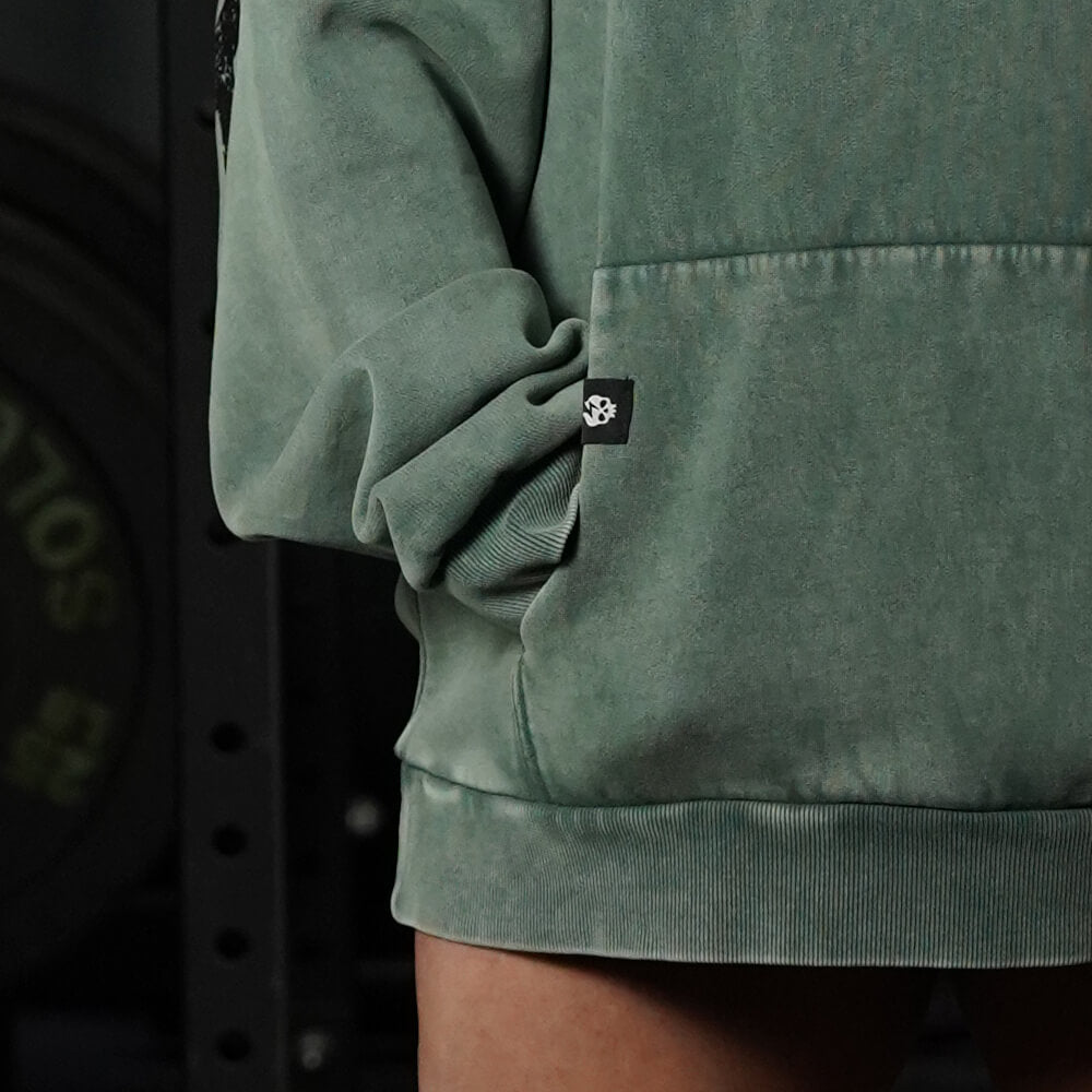 Premium Boxy Fit Hoddie ONIX UNBREAKABLE - Acid Green