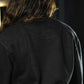 Oversize Long Crewneck Skull Logo - Acid Black