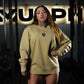 Oversize Long Crewneck Skull Logo - Acid Cream