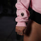 Oversize Crop Crewneck Skull Logo - Pink