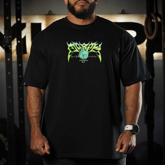 Polera Oversize LIFTASAUR - Negro