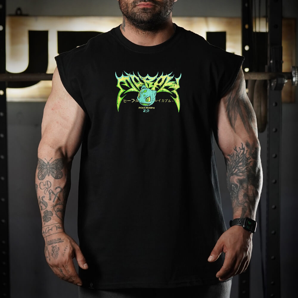 Polera Oversize Sleeveless LIFTASAUR - Negro