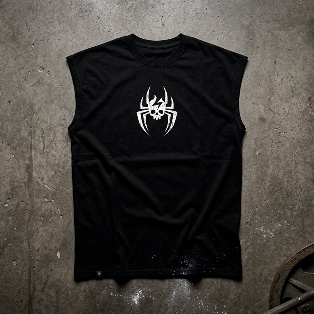 Polera Oversize Sleeveless UNISEX SpiderMURPH (Pre-Venta) - Black