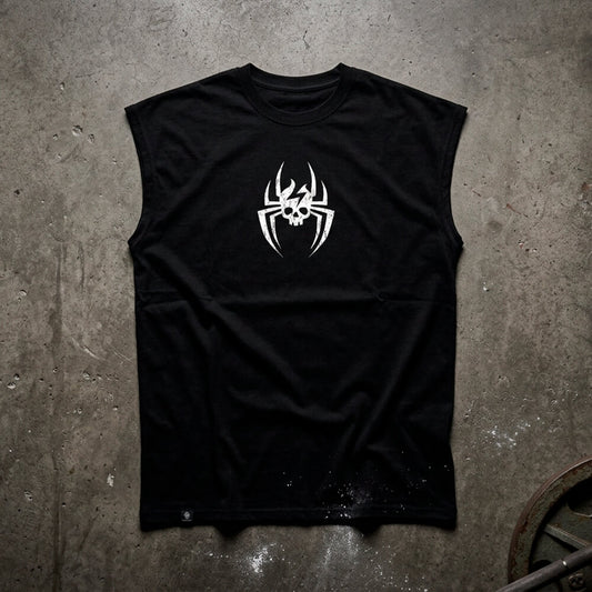 Polera Oversize Sleeveless UNISEX SpiderMURPH (Pre-Venta) - Black