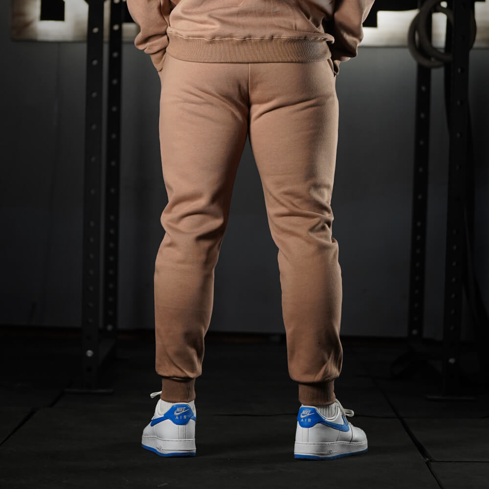 Fitted Jogger Discipline Beats Talent - Camel