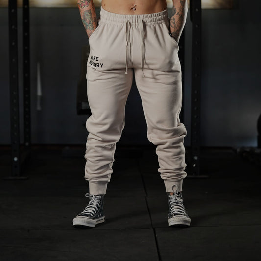 Fitted Jogger Make History - Sweet cream