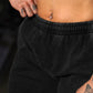 Premium Hybrid Jogger Skull Logo - Acid Black