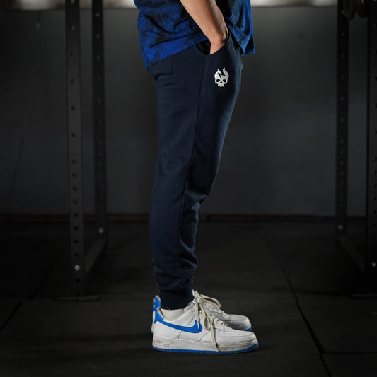 Hybrid Jogger Skull Logo - Navy