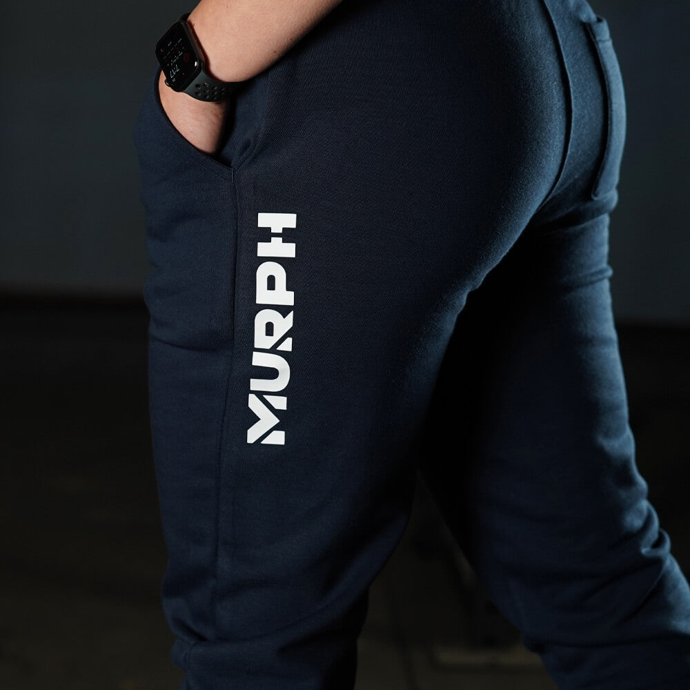 Hybrid Jogger Skull Logo - Navy