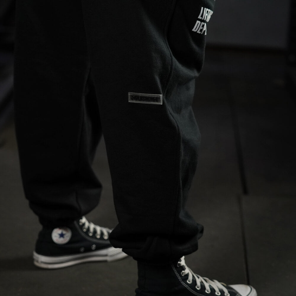 Premium Oversize Jogger Skull + Lifting Dept - Black