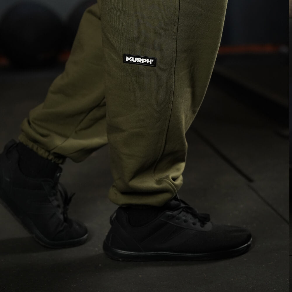 Premium Oversize Jogger Skull + Lifting Dept - Tactical Green