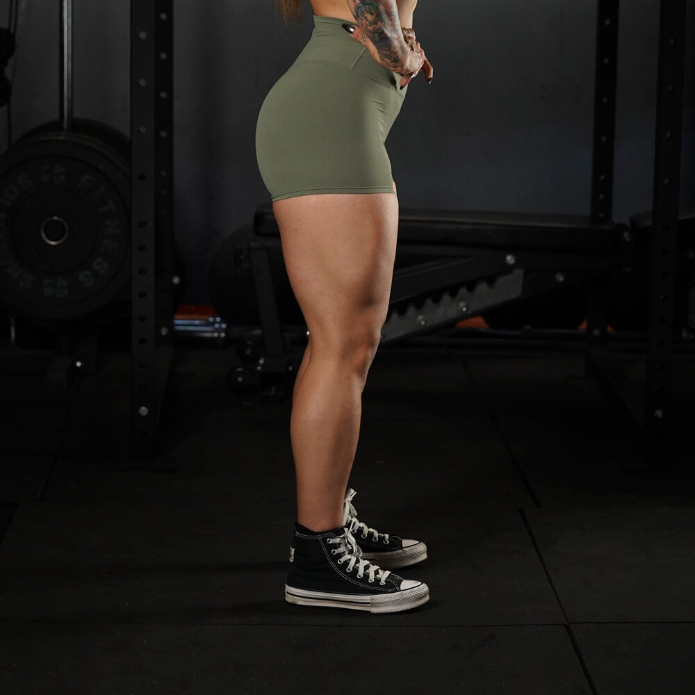 Calza Corta Seamless Murph - Tactical Green